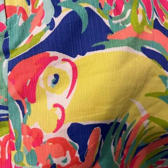 Lilly Pulitzer Rhea Casa Banana Print Multi Color Floral Mini Skirt Skort Size 0 - Picture 10 of 11